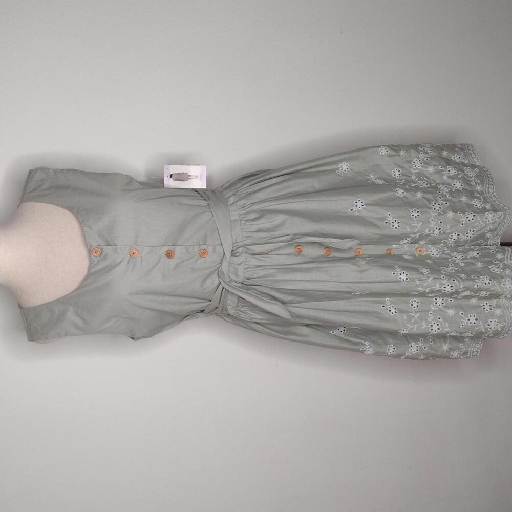 NWT Blueberi Boulevard Women's Olive Dress Size Medium